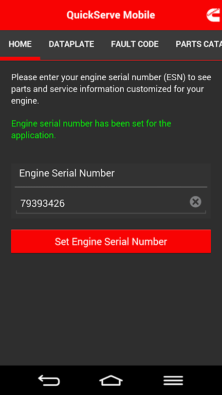 Cummins QuickServe Mobile应用截图第2张