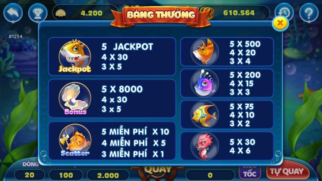Thánh bắn cá ăn xu slots - bắn cá siêu thị スクリーンショット 1