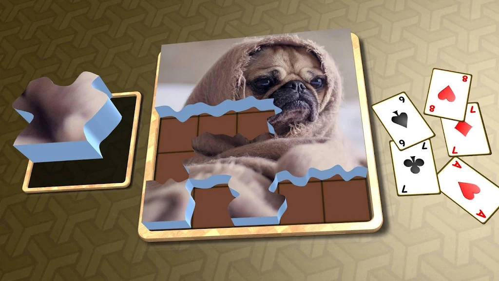 Jigsaw Solitaire - Dogs Captura de pantalla 3