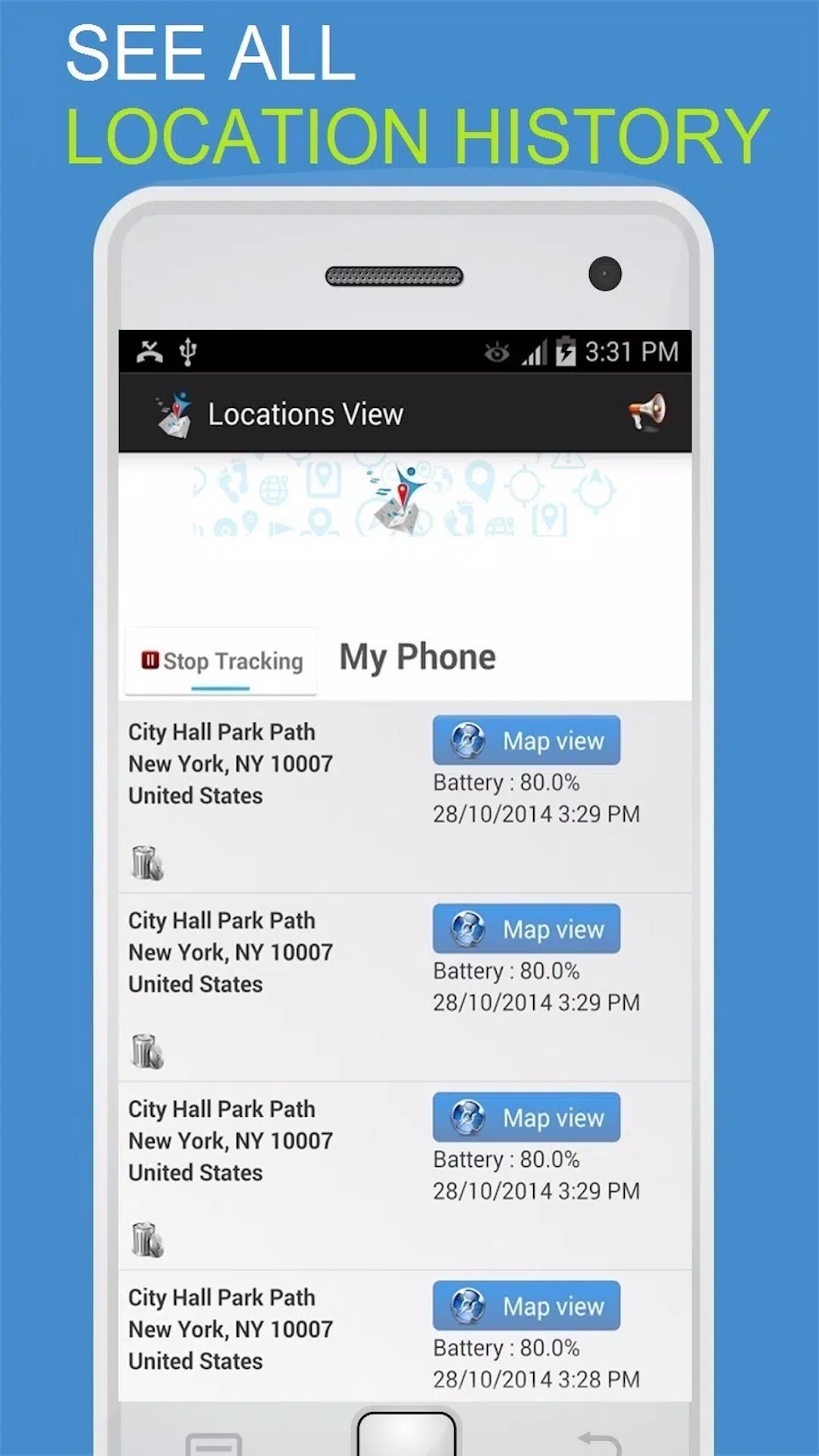 GPS फोन ट्रैकर स्क्रीनशॉट 2