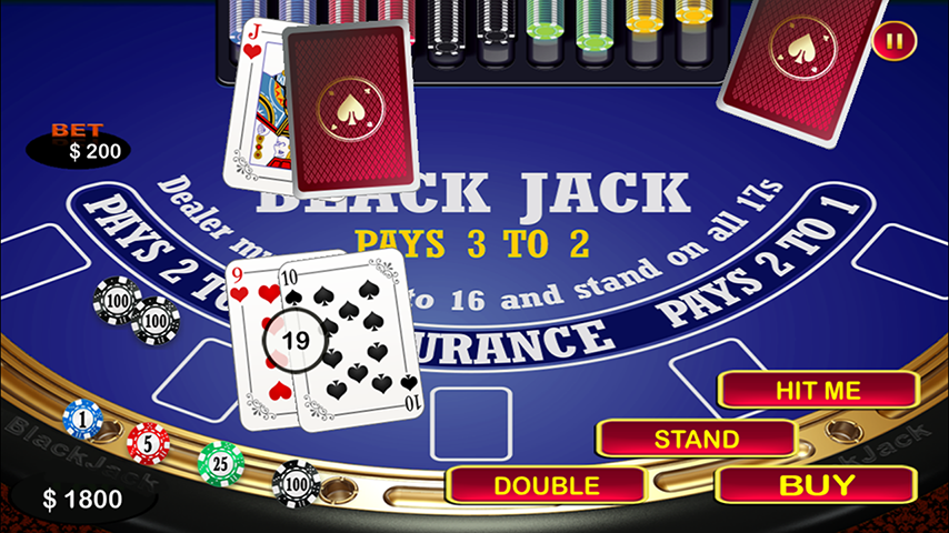 Blackjack 21 Black Jack Table 스크린샷 1