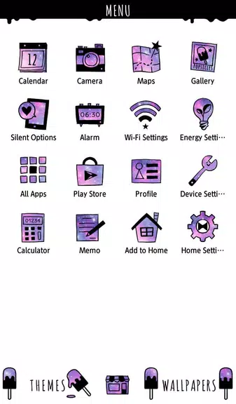 Popsicle Galaxy Theme スクリーンショット 2