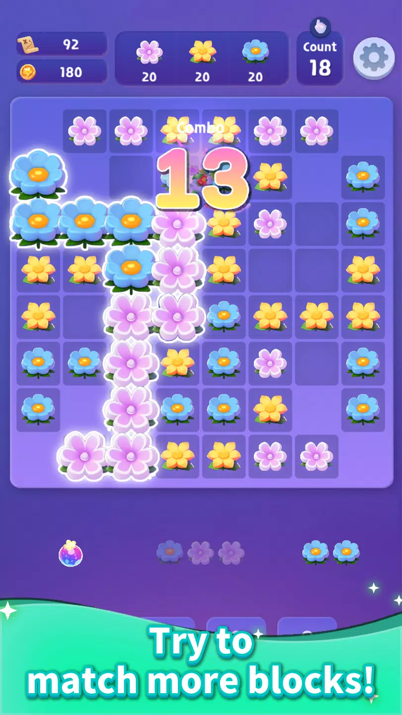 Starcrumbs Match Flower Screenshot 2