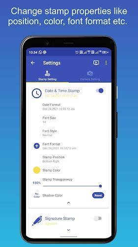 PhotoStamp Camera Captura de pantalla 3
