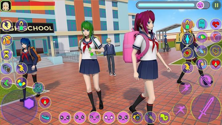 Anime High School Girl Fighter Captura de tela 4