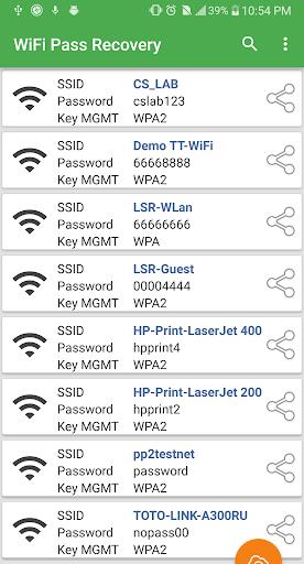 WiFi Password Recovery — Pro Captura de tela 1