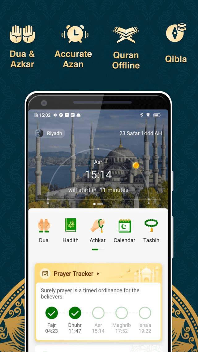 Muslim Muna:Prayer Times,Quran Capture d'écran 1