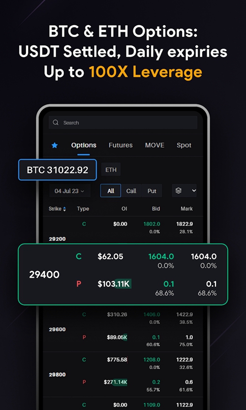 Delta Exchange Capture d'écran 4