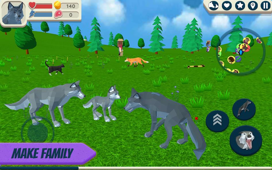 Wolf Simulator: Wild Animals 3 Mod スクリーンショット 3