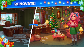 Merge Christmas: Home Design 스크린샷 2