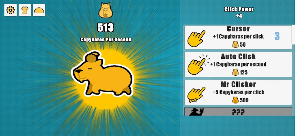 Capybara Clicker Captura de pantalla 1