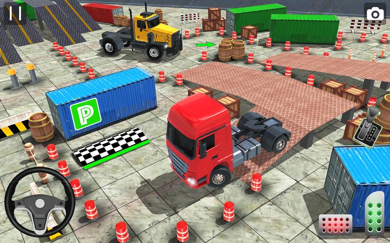 Real Euro Truck Parking Games Скриншот 1