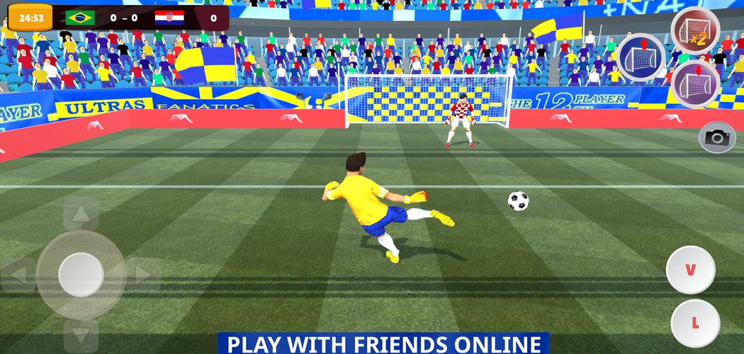 Goalie Wars Football Online Captura de tela 1