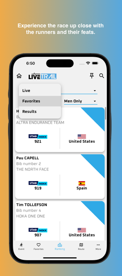 LiveTrail स्क्रीनशॉट 1