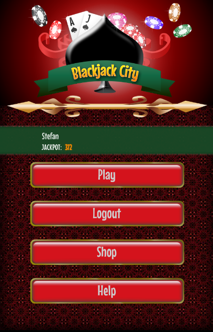 ♣ 21 Blackjack City स्क्रीनशॉट 1