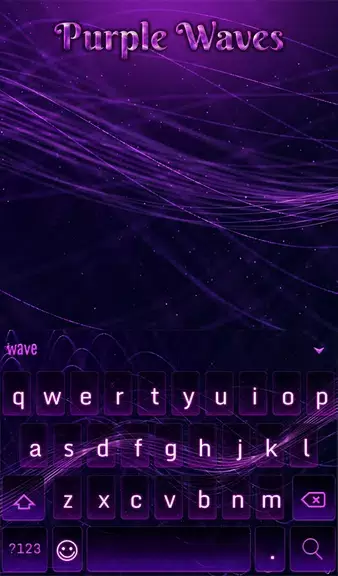 Purple Waves Wallpaper スクリーンショット 2