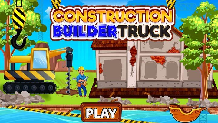 Construction Builder Truck Captura de tela 4