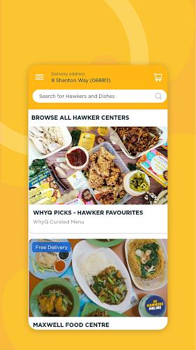 WhyQ Shiok Hawker Delivery स्क्रीनशॉट 2