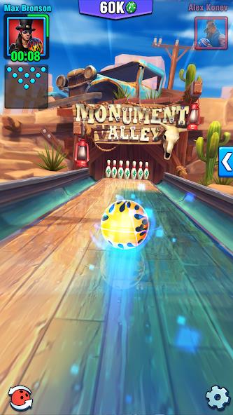 Bowling Crew — 3D bowling game Mod Capture d'écran 1