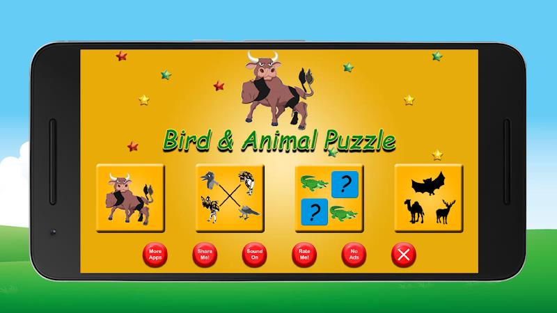 Bird and Animal Puzzle スクリーンショット 1