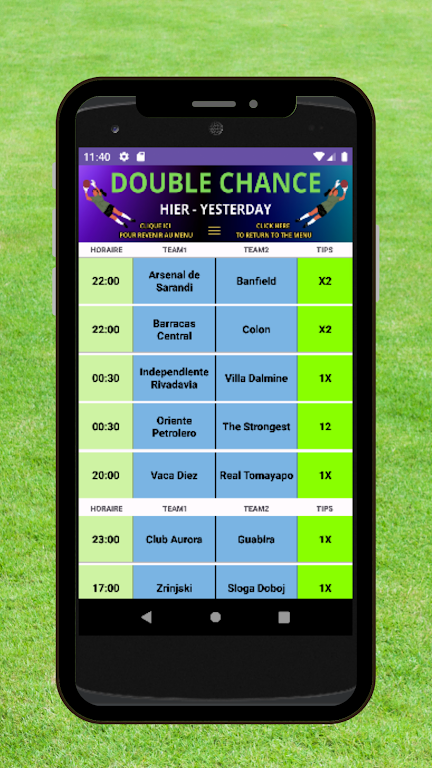 Football Double Chance स्क्रीनशॉट 3
