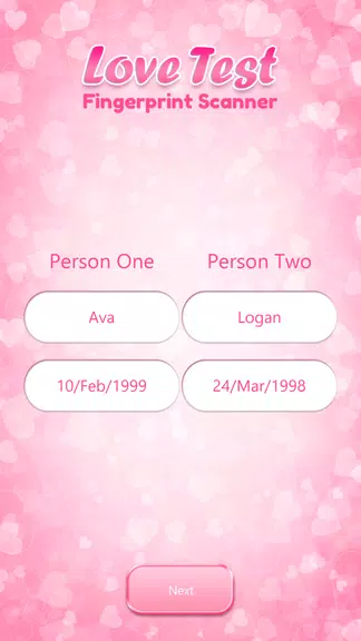 Love Compatibility Test Fingerprint Screenshot 3