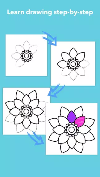 How To Draw Flowers Screenshot 3