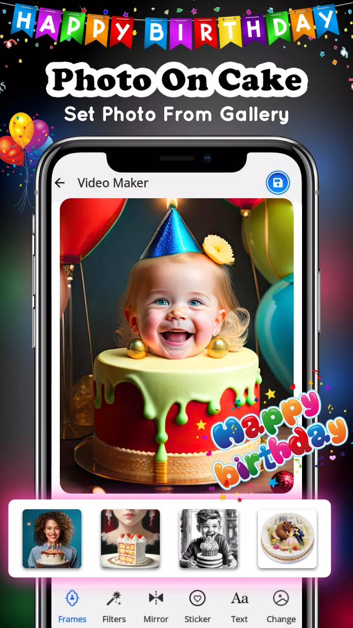 Birthday Video Maker Скриншот 3