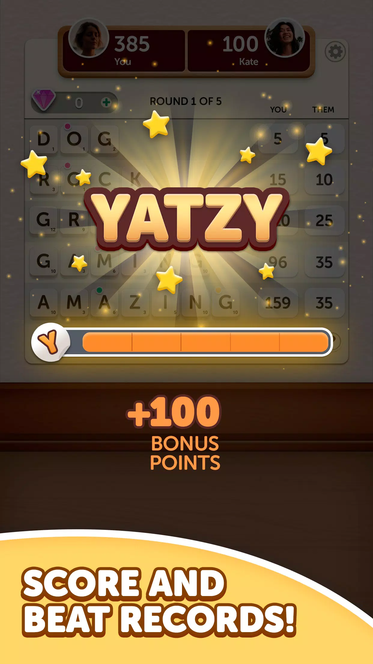 Word Yatzy - Fun Word Puzzler Captura de tela 3