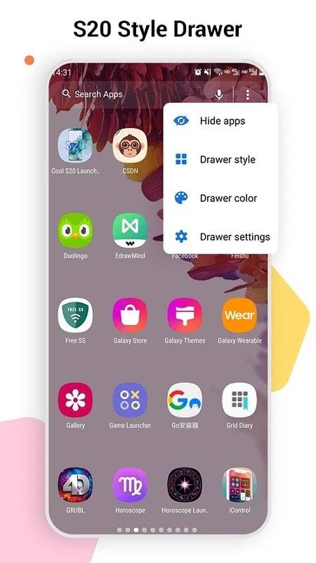 SO S20 Launcher for Galaxy S應用截圖第4張