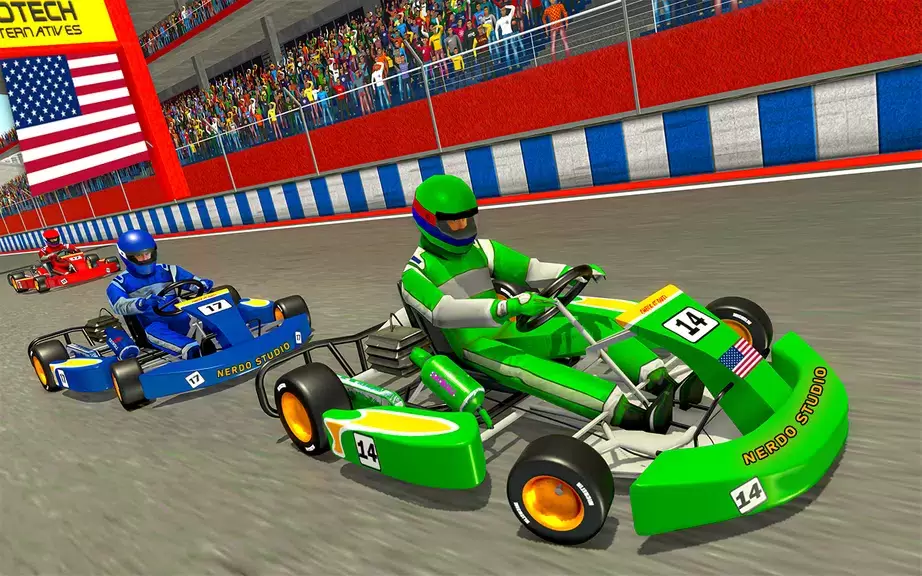 Go Kart Racing Games 3D Stunt 스크린샷 1