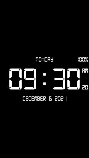 Digital Clock Live Wallpaper-7 Capture d'écran 3