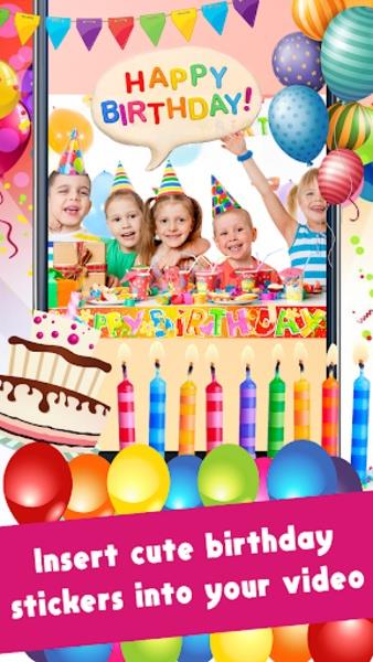 Happy Birthday Video Maker With Music And Photos Скриншот 4