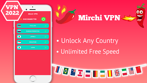 Mirchi VPN - Private & Fast スクリーンショット 1