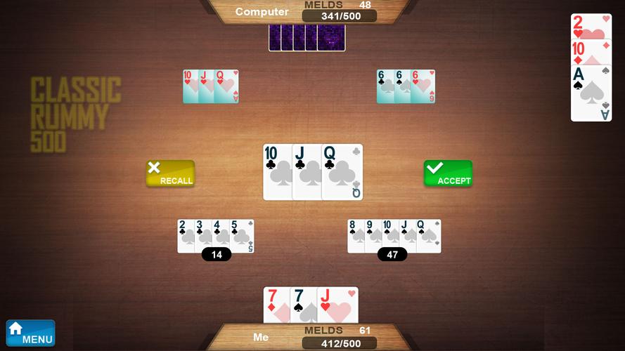 Rummy 500 스크린샷 2