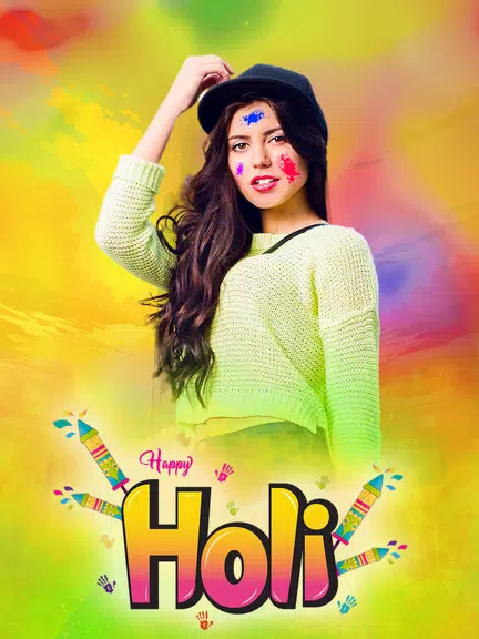Happy Holi Video Maker Capture d'écran 4