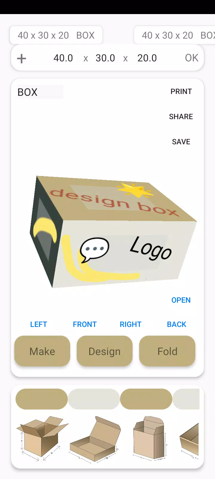 Box Maker Template Creator Pro 스크린샷 2