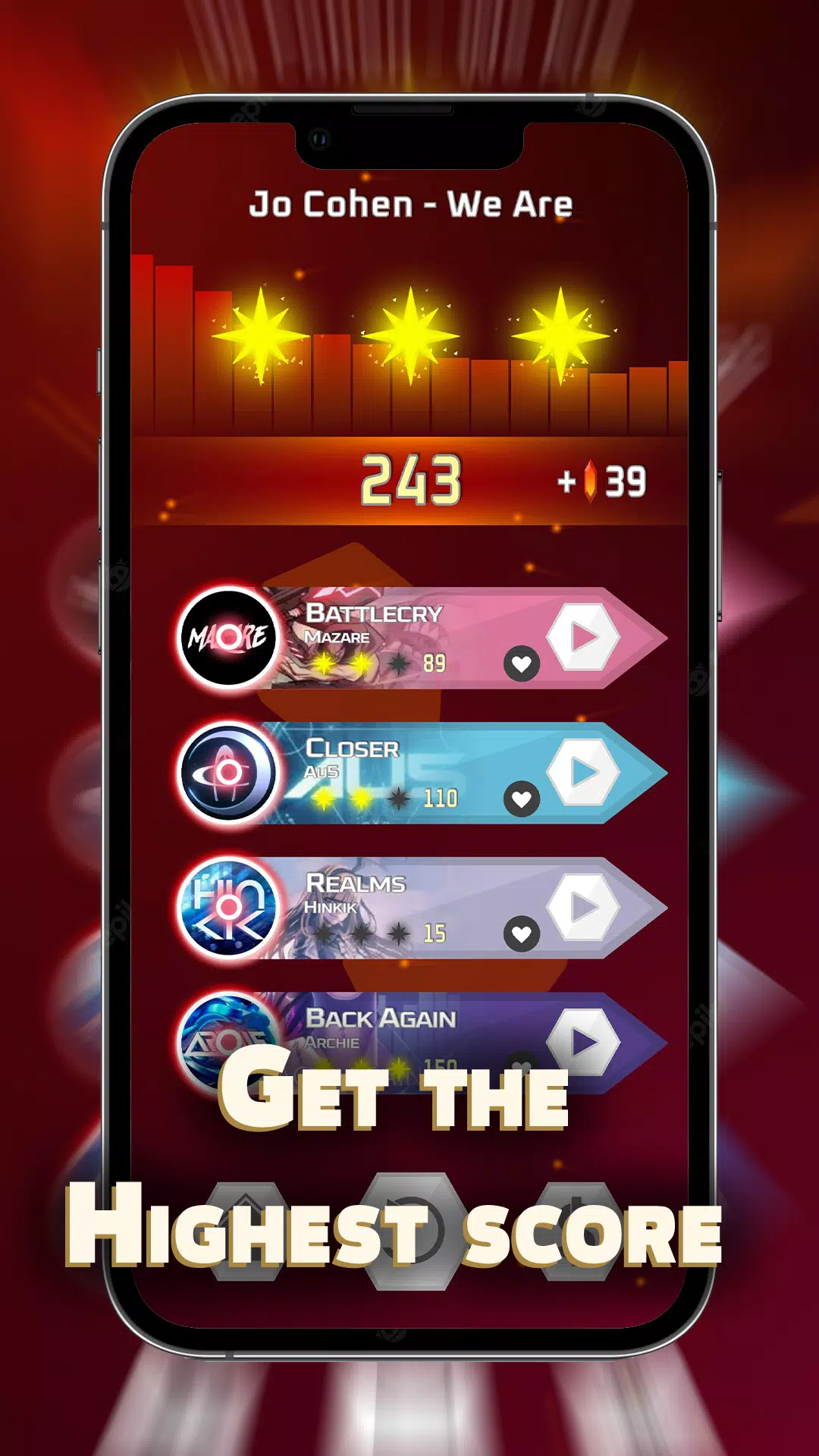 Dash’n’Beat - EDM Rhythm game应用截图第4张