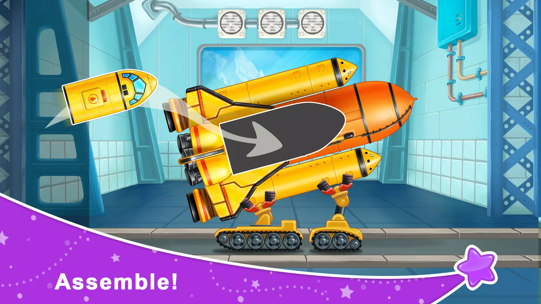 Rocket 4 space games Spaceship 스크린샷 1