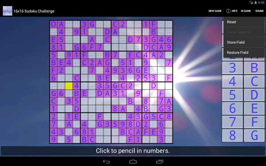 16x16 Sudoku Challenge HD スクリーンショット 4