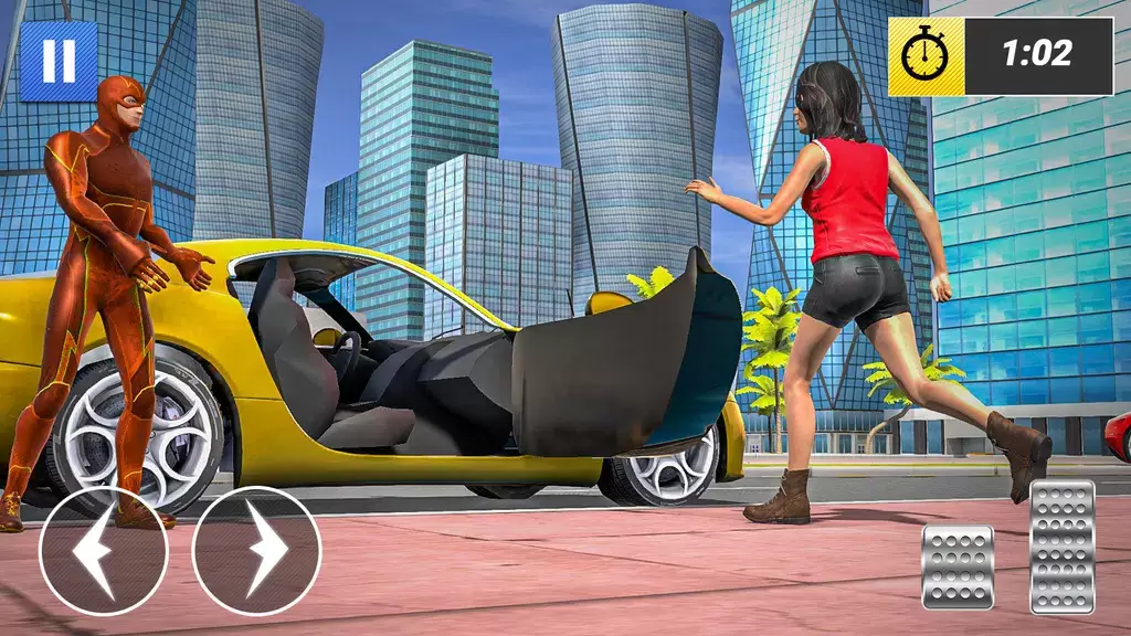 Superhero Car Games Taxi Games Captura de tela 4