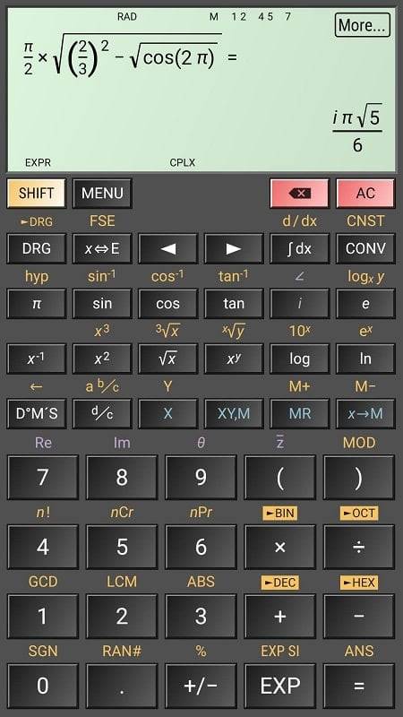 HiPER Scientific Calculator スクリーンショット 2