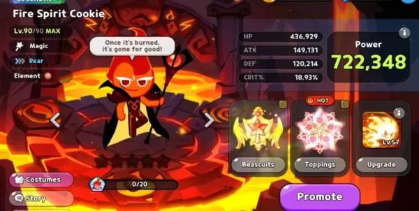 Fire Spirit Cookie：PVE构建和使用指南在Cookierun王国