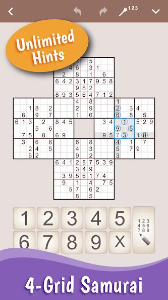 MultiSudoku: Samurai Sudoku Mod 스크린샷 2