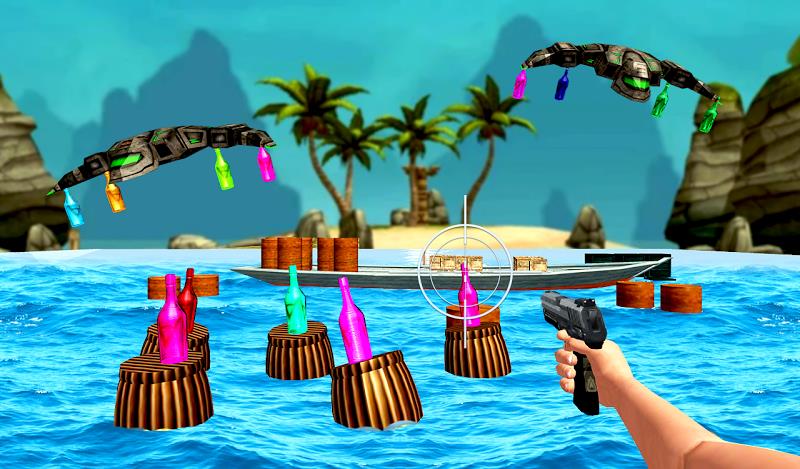 FPS Gun: Bottle Shooting Game 스크린샷 2