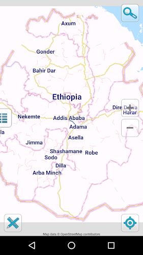 Map of Ethiopia offline Capture d'écran 1