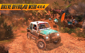 Offroad Jeep Driving Simulator Captura de tela 3