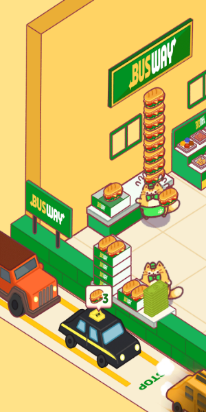 Cat Snack Bar: Cute Food Games Screenshot 1