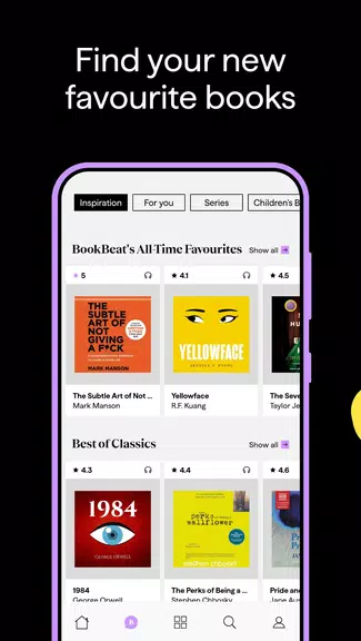 BookBeat Ljudböcker & E-böcker 스크린샷 3