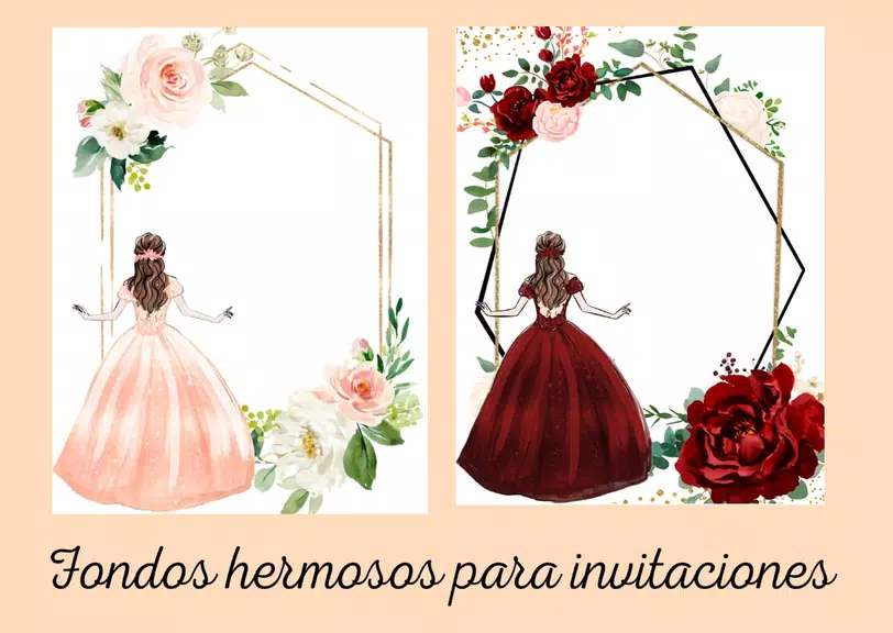 Invitaciones para 15 anos 스크린샷 1
